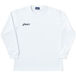 ASICS（アシックス） Jr.長袖Tシャツ ホワイト×ネイビー XAJ809 130