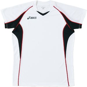 ASICS（アシックス） ゲームシャツHS ホワイトXブラック XW1295 L