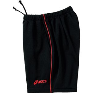 ASICS（アシックス） レディスクオーターパンツ ブラック×レッド XW7073 M