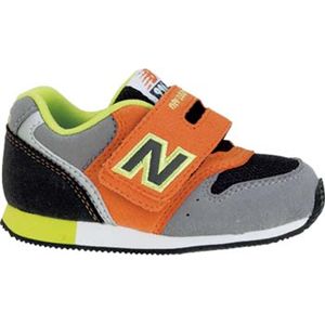 New Balance（ニューバランス） ランニングシューズ インファント FS996 グレーXアプリコット 12.5