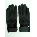 Zeems（ジームス） 高校野球対応 バッティング手袋 両手用 ウォッシャブル ブラック Lサイズ（25cm）