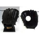 ZETT08年モデルをでお届け!! ZETT（ゼット） 硬式グローブの革を採用した軟式最高峰モデル!! 『プロステイタス』 軟式グローブ 遊撃手・二塁手用 ブラック ブラック