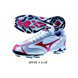 MIZUNO（ミズノ） ポイントスパイク ウエーブフランチャイズセレクト ホワイト×レッド 24.0cm 