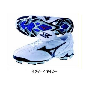 MIZUNO（ミズノ） ポイントスパイク ウエーブフランチャイズチーム ホワイト×ネイビー 19.0cm