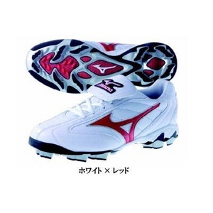 MIZUNO（ミズノ） ポイントスパイク ウエーブフランチャイズチーム ホワイト×レッド 19.0cm