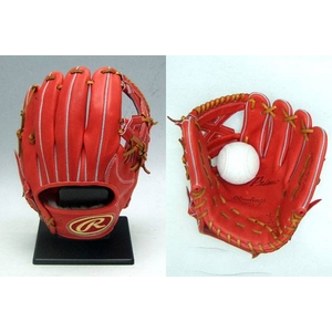 RAWLINGS（ローリングス） 軟式用グローブ 「Pro Primo（プロプリモ）」 内野手用 サイズ6 R右投げ用 Ｒオレンジ×ライトブラウン