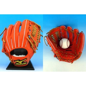 2010年モデル MIZUNOPRO（ミズノプロ） 硬式グローブ 井端モデル 内野手用 2gw18055-5249 Sオレンジ×コルク(5249) 右投げ用