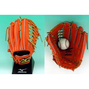 2010年モデル MIZUNOPRO（ミズノプロ） 硬式グローブ 亀井モデル 外野手用 2gw-18058-5249 Sオレンジ×コルク(5249) 右投げ用