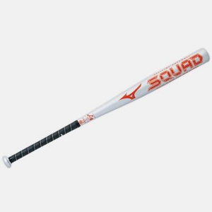 MIZUNO（ミズノ） ソフト3号用バット（ゴム用） 『SQUAD（スカッド） 』 2to51540-03 シルバー(03) 84cm×750g