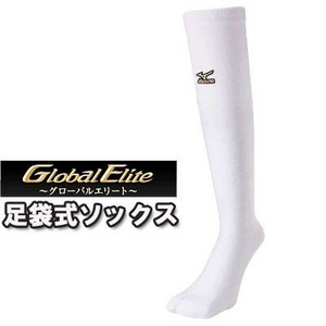 MIZUNO（ミズノ） GlobalElite（グローバルエリート） 足袋式ソックス 25〜28cm 52uw17800 ホワイト