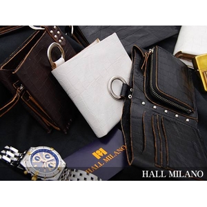 HALL MILANO(ハルミラノ) リングシリーズ 2つ折り財布(スタンダード) ブラック