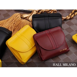 HALL MILANO(ハルミラノ) ミセスシリーズ二つ折り財布(BOX型) イエロー