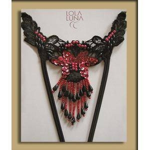 Lola Luna（ローラルナ） 【PO black/red】 オープンストリングショーツ Sサイズ 通販