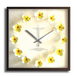 《掛時計》Plumeria Clock Yellow(プルメリアクロック/イエロー)