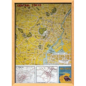 《カバリーニ世界地図》Cavallini map Tokyo map(東京マップ)