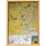 《カバリーニ世界地図》Cavallini map Tokyo map(東京マップ)