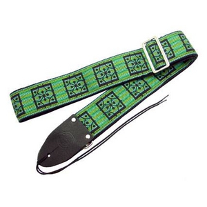 ギター用ベース用ストラップ 70年代ミュージシャン 愛用ストラップ(再現) Retrovibe Strap 1966 Green グリーン