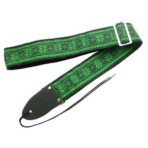 ギター用ベース用ストラップ 70年代ミュージシャン 愛用ストラップ(再現) Retrovibe Strap 1969 Green グリーン