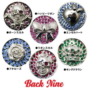 BACKNINE(バックナイン) ネックレスマーカー キングクラウンGD「パープル」