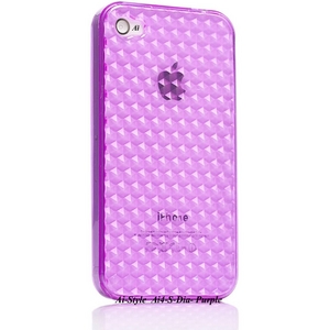 Ai-Style Series iPhone4 TPUケース 【Ai4-S-Dia-Purple】 Type S-Dia Purple（パープル）