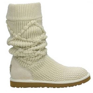 【UGG（アグ） AUSTRARIA】 ニットブーツ Classic Argyl Knit Boots/CREAM★US6