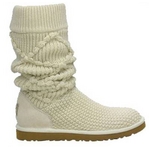 【UGG（アグ） AUSTRARIA】 ニットブーツ Classic Argyl Knit Boots/CREAM★US6