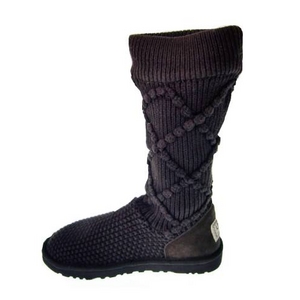 【UGG（アグ） AUSTRARIA】 ブーツ Classic Argyl Knit Boots/STOUT  BROUN★US6