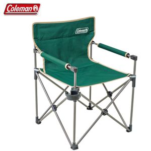 1:Coleman（コールマン） カップホルダー付スリムチェア（グリーン） 170-7601