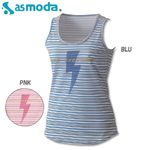 クリアランスセール★asmoda （エーエスモダ） BRUMA タンクトップ 9334-0412 BLU M