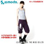 クリアランスセール★asmoda （エーエスモダ） BRUMAサスペンダー付カプリパンツ 9334-0461 BLK M