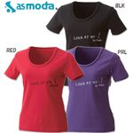 asmoda（エーエスモダ）  GRAPHIC Tシャツ 9335-0412 RED L