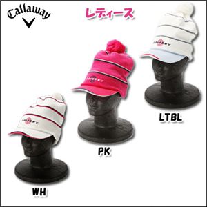 Callaway（キャロウェイ） レディース CG バイザー&ニットキャップ 09 l PK 