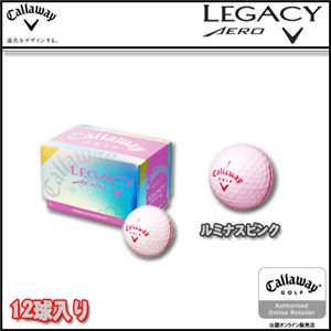 Callaway（キャロウェイ） LEGACY AERO ルミナス ピンク ゴルフボール 12球入 C