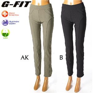 G-FIT（ジーフィット） 美脚美尻脚長 スリムストレートロングパンツ GF-L976S ブラック L