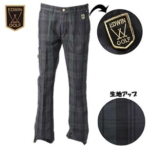 EDWIN GOLF（エドウィン ゴルフ） TC ブラックウォッチ ストレッチ シューカットトラウザー KG512-919  M