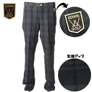 EDWIN GOLF（エドウィン ゴルフ） TC ブラックウォッチ ストレッチ クラシックトラウザー 83cm KG503L  XL