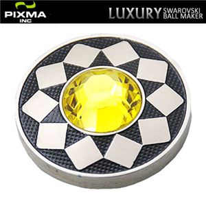 PIXMAGOLF（ピクシマゴルフ） スワロフスキーゴルフマーカー4点セット（Burning Sun Yellow）