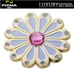 PIXMAGOLF（ピクシマゴルフ） スワロフスキーゴルフマーカー単品（Flower white）