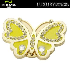 PIXMAGOLF（ピクシマゴルフ） スワロフスキーゴルフマーカー単品（Butterfly yellow）