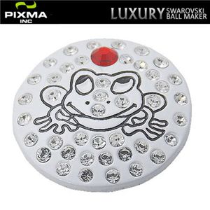 PIXMAGOLF（ピクシマゴルフ） スワロフスキーゴルフマーカー単品（Frog white）