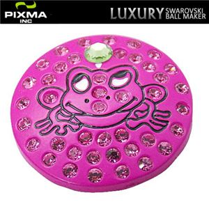 PIXMAGOLF（ピクシマゴルフ） スワロフスキーゴルフマーカー単品（Frog pink）