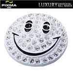 PIXMAGOLF（ピクシマゴルフ） スワロフスキーゴルフマーカー単品（Smiley white）