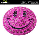 PIXMAGOLF（ピクシマゴルフ） スワロフスキーゴルフマーカー単品（Smiley pink）