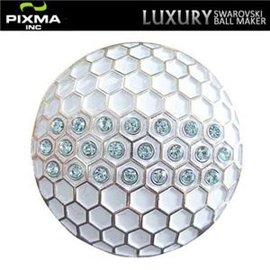 PIXMAGOLF（ピクシマゴルフ） スワロフスキーゴルフマーカー単品（Golfball Aqua Blue）