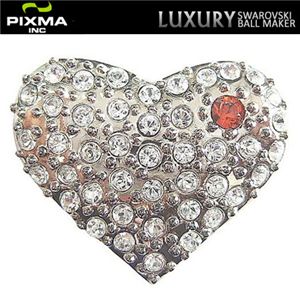 PIXMAGOLF（ピクシマゴルフ） スワロフスキーゴルフマーカー単品（Silver Heartdome）