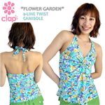 clap（クラップ） FLOWER GARDEN Aラインツイストキャミソール CT10019/TQ TURQUOISE/FLOWER GARDEN M