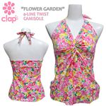 clap（クラップ） FLOWER GARDEN Aラインツイストキャミソール CT10019/PK PINK/FLOWER GARDEN M