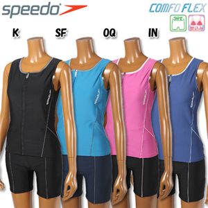 speedo（スピード） ジップアップセパレート水着 SD59Z17d インディゴ M