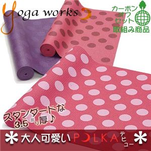 Yogaworks（ヨガワークス） ヨガマット ポルカ ピンク