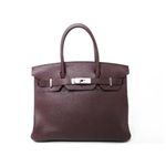 【新品同様】HERMES（エルメス） バッグ バーキン30 トゴ プラム シルバー金具